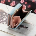 thumbnail image 2 of Small Pu Leather Wallet For Women: Compact Holder With Zipper Coin Purse And Organizer, 2 of 5