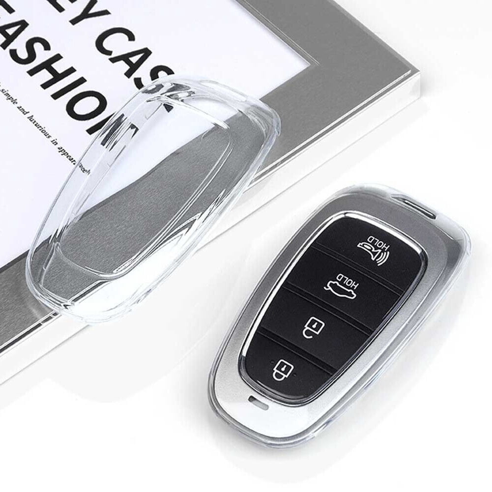 Replacement Key Fob Cover For 2013-2014 Hyundai Santa Fe & Sonata - Folding Remote Shell Case Only
