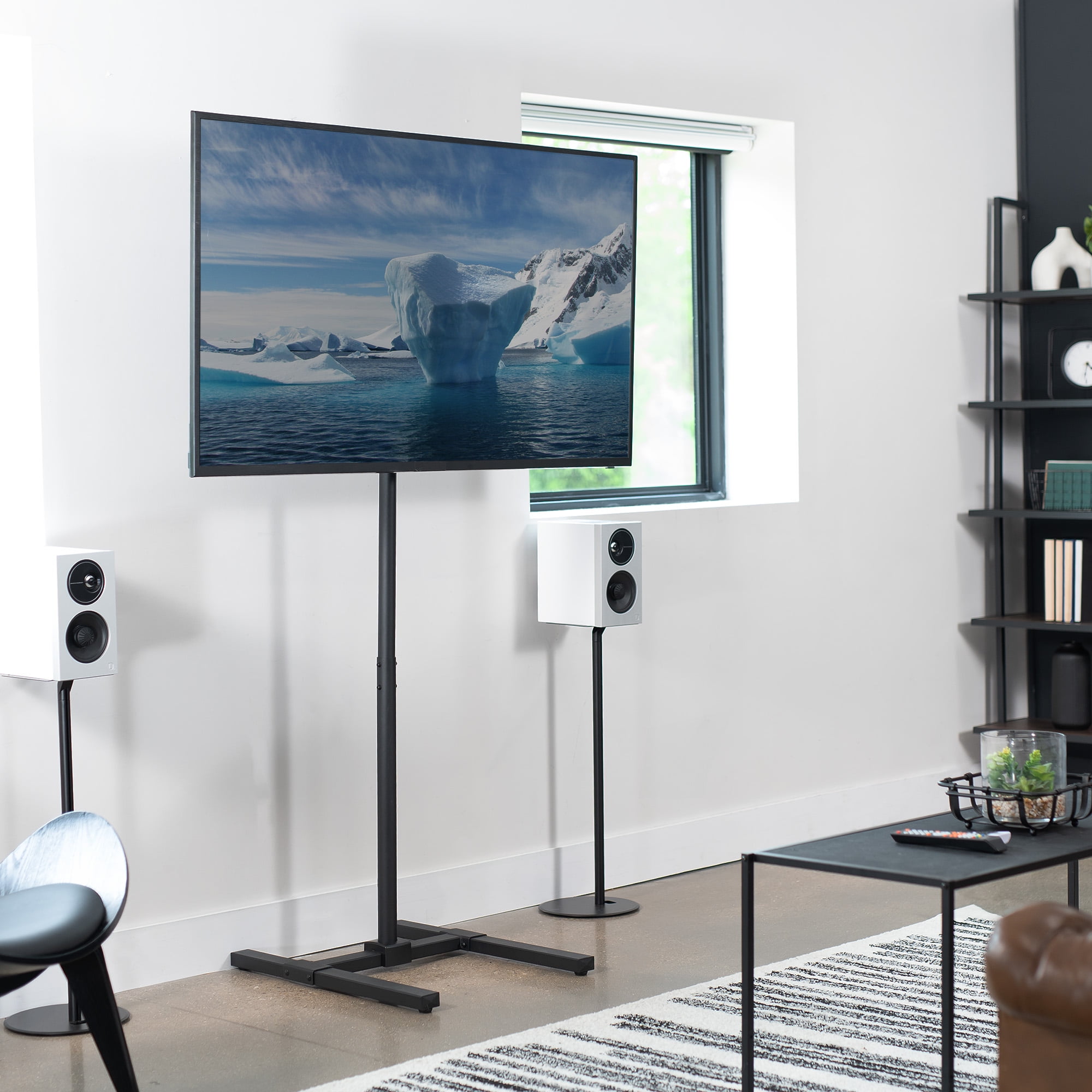 VIVO Extra Tall TV Screen Floor Stand for 13" to 65" Screens, Height Adjustable