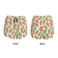 thumbnail image 5 of Picia Cartoon Carrot Pattern Women's 2 in 1 Athletic Running Shorts High Waisted Workout Casual Gym Sweat Shorts with Comfy Liner Zipper Pockets-Medium, 5 of 9