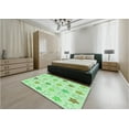 thumbnail image 4 of Ahgly Company Indoor Round Patterned Mint Green Area Rugs, 8' Round, 4 of 6
