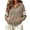Khaki, variant on Kttectoa Jackets for Women Zip up Varsity Striped Hoodies Casual Long Sleeve Coat with Pockets Oversized Fall Winter Outfit