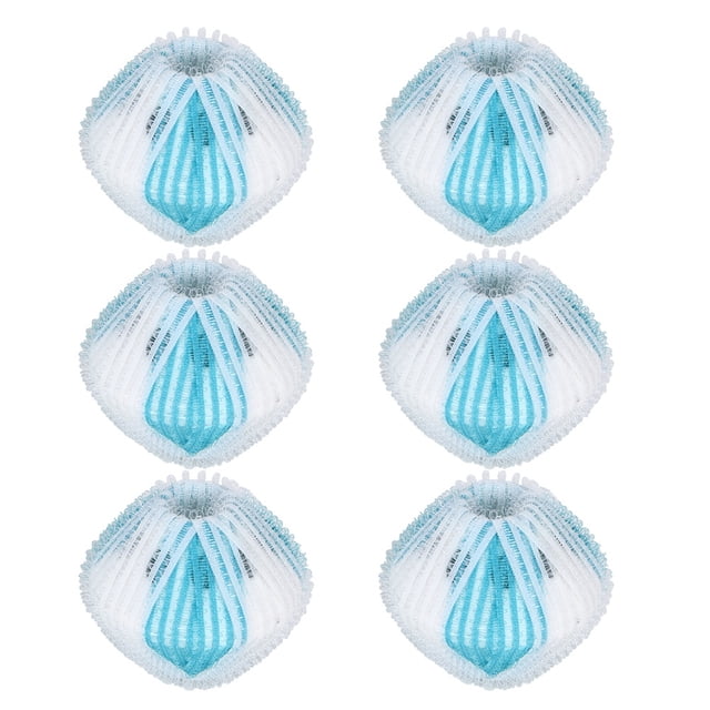 6 uds lavadora eliminación de pelusas pelo bola de lavandería herramienta de bola para limpieza de ropa azul blanco