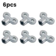 thumbnail image 1 of 6pcs Radiator Wrench Zinc Alloy Heater Bleed Key Wrench Plumbing Bleeder Key Radiator Wrench Radiator Exhaust Valve Key Tools, 1 of 12