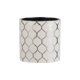 thumbnail image 1 of Jarrón Galway LOVE & LEMONS DJF-3201 Blanco y Plata 12x12x12 cm, 1 of 3