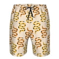 thumbnail image 4 of Naloa Hand Drawn Snake Men's Beach Shorts, Surfing shorts, Swim trunks, Quick Dry Swim Trunks for Surfing Beach Fun - X-Large, 4 of 9