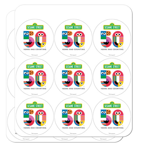 Sesame Street 50th Anniversary Logo Planner Calendar Scrapbooking Crafting Stickers
