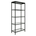 thumbnail image 2 of Evelyn&Zoe Alexis 30" Wide Rectangular Bookcase, Blackened Bronze, 2 of 8