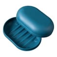 thumbnail image 4 of Rongfmy Holder, Portable Soap Holder, Lockable Soap Dish Storage, Travel Soap Container, Dark Blue, 4 of 9
