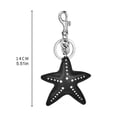 thumbnail image 6 of SmartBy Keychain Pendant Hand-Stitched Rivets Imitation Leather Star Shape Lightweight Bag Charm Keys Suitcases Accessory, 6 of 8