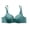 Blue, variant on Raeneomay Women's Plus Size B C Cup Wireless Bra, Striped Wide Strap Side Support Everyday Bra 38-44