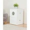 thumbnail image 6 of TRIXIE 2-Story Cat Litter Box Enclosure Hidden Litter Indoor Cat Furniture Accent Table, White, 6 of 9