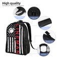 thumbnail image 4 of Mochilas escolares de liniero de fútbol americano para estudiantes, mochilas de viaje, bolsos para portátil, bolsos de hombro para hombres y mujeres., 4 of 5