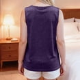 thumbnail image 4 of Domuza Women Post Shoulder Surgery Shirts After Rotator Cuff Post Shoulder Surgery Sleeveless Tops Tear Away Chemo T Shirts Outfits Dark Purple M, 4 of 7