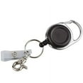 thumbnail image 3 of SagaSave 1/2/5/10 Pcs Telescopic Keychain Retractable Badge Holder Carabiner Reel Clip Portable Black, 3 of 6