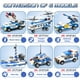thumbnail image 3 of Ep Ejercicio N Play Kit de bloques de construcción de barcos de policía de 1169 piezas con coche de policía, helicóptero, barco patrulla para niños y niñas de 6 a 12 años, 3 of 5