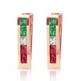 thumbnail image 2 of Galaxy Gold 14K Solid Gold 1.28 Carat Hoop Earrings for Women - Rose Gold Fine Jewelry, 2 of 3