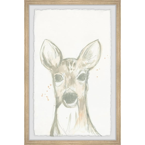 Marmont Hill Deer Cameo II Framed Wall Art