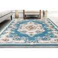 thumbnail image 3 of Centurion CY20B Classic Blue Transitional Vintage Blue Area Rug, 5'0"x5'0", 3 of 4