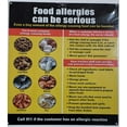 thumbnail image 3 of Food Allergies Sign (Aluminium Rust Free, Commercial USE, 14.25X15.75), 3 of 4