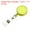 Clear Yellow, variant on Uxcell Retractable Round Badge Holder Reel with Clip and Strap Clear White 20 Pack
