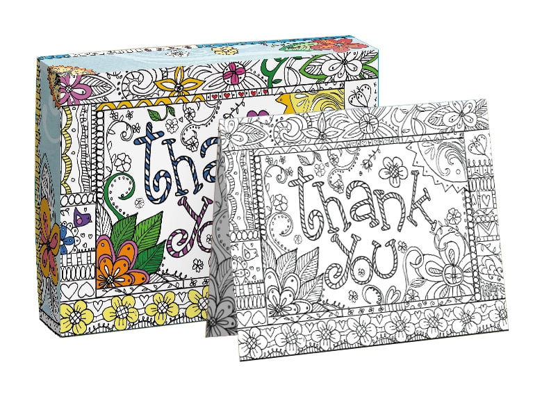 LANG THANKFUL IN COLOR BOXED NOTE CARDS COLORING