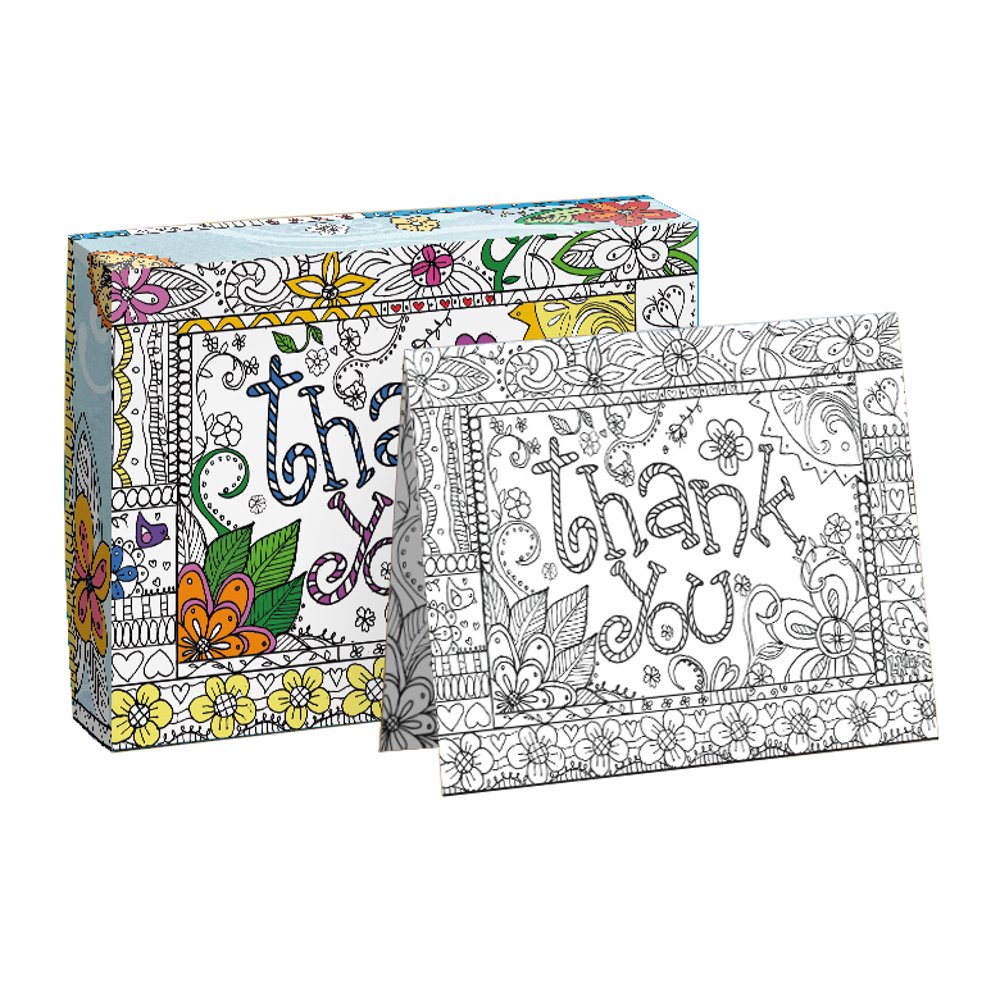 LANG THANKFUL IN COLOR BOXED NOTE CARDS COLORING