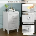 thumbnail image 4 of Giantex Table d'Appoint en Bois, Table de Chevet Accent pour Petit Espace, Blanc, 4 of 6
