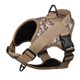 thumbnail image 1 of Pet Harness Waterproof Reflective Breathable Explosion Proof Punch Camouflage Dog Walking Vest with Control Handle Yellow L, 1 of 1