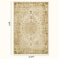 thumbnail image 3 of Area Rug for Living Room, 5.3x8 Machine Washable Rugs, Abstract Vintage Distressed Indoor Rug, Large Throw Rug Dining Room Aesthetic, Non-Slip Carpet, 3 of 9