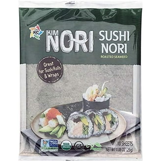 Organic Yaki sushi nori (50 full sheets), 125g, Vegan Roasted