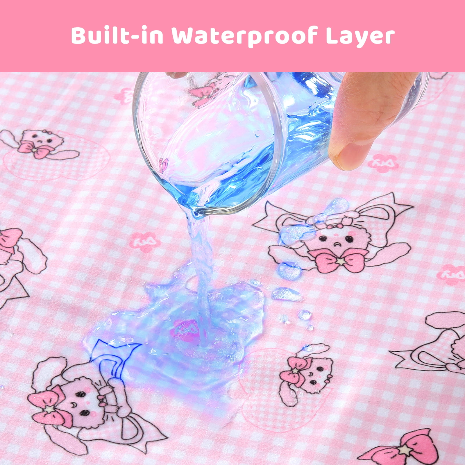 LittleForBig Washable Reusable Waterproof Absorbent Adult Printed Change Pads Bed Pads Pee Pads - Baby Usagi Changing Mat