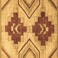 thumbnail image 1 of Ahgly Company Indoor Square Abstract Brown Modern Area Rugs, 4' Square, 1 of 4
