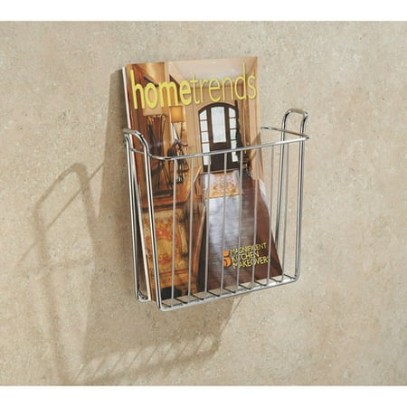 InterDesign Classico Wall-Mount Magazine Holder Rack,