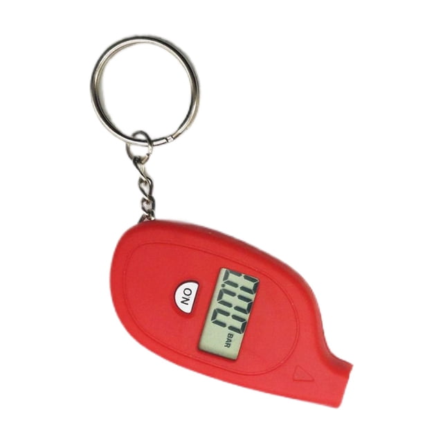 Seitruly El mini indicador de presión del llavero del coche de la precisión compacto y ligero con el llavero del indicador del peso es Electrónica miscelánea rojo