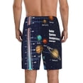 thumbnail image 3 of Kdxio Solar System Print Mens Sleep Shorts Bottoms Soft Comfy Pajama Wear Pants with Drawstring Pockets, 3 of 7