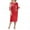 Red, variant on Ketyyh-chn99 Women Dresses Evening Dresses for Wedding Womens Elegant Flared Sleeve Evening Party Formal Dress Plus Size Blue,2XL