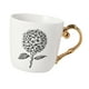 thumbnail image 1 of Taza de café de cerámica con mango grande, regalos creativos para hombres y mujeres, taza de té, tazas de café de para cocina, oficina patrón de hortensias, 1 of 9