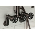 thumbnail image 3 of Kingston Brass AE8155RX Belknap 7-Inch Adjustable Wall Mount Clawfoot Tub Faucet, Oil Rubbed Bronze, 3 of 7