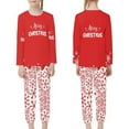 thumbnail image 3 of FKELYI 2-Pack Red Snowflake Pj Size 7-8 Years Old Comfortable Sleepwear for Teens Merry Christmas Breathable Festival Long Sleeve Pajamas, 3 of 5