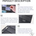 thumbnail image 2 of GHSDFBB Stamp Album Binder Stamp Protect Sleeve Album 10 Black PVC Inside Pages Stamp Pages, for Stamp Pages Collectors-6 Line, 2 of 7