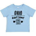 thumbnail image 3 of Inktastic Ohio Awesome Since 1803 Boys or Girls Baby T-Shirt, 3 of 5