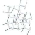 thumbnail image 3 of Gardner Bender PS-150 Plastic Staple,  Inch., 14/2, 12/2, 10/2 NM Cable, Quick / Easy Installation, for Romex, UF, NM & More, 100 Pk., White, 3 of 4