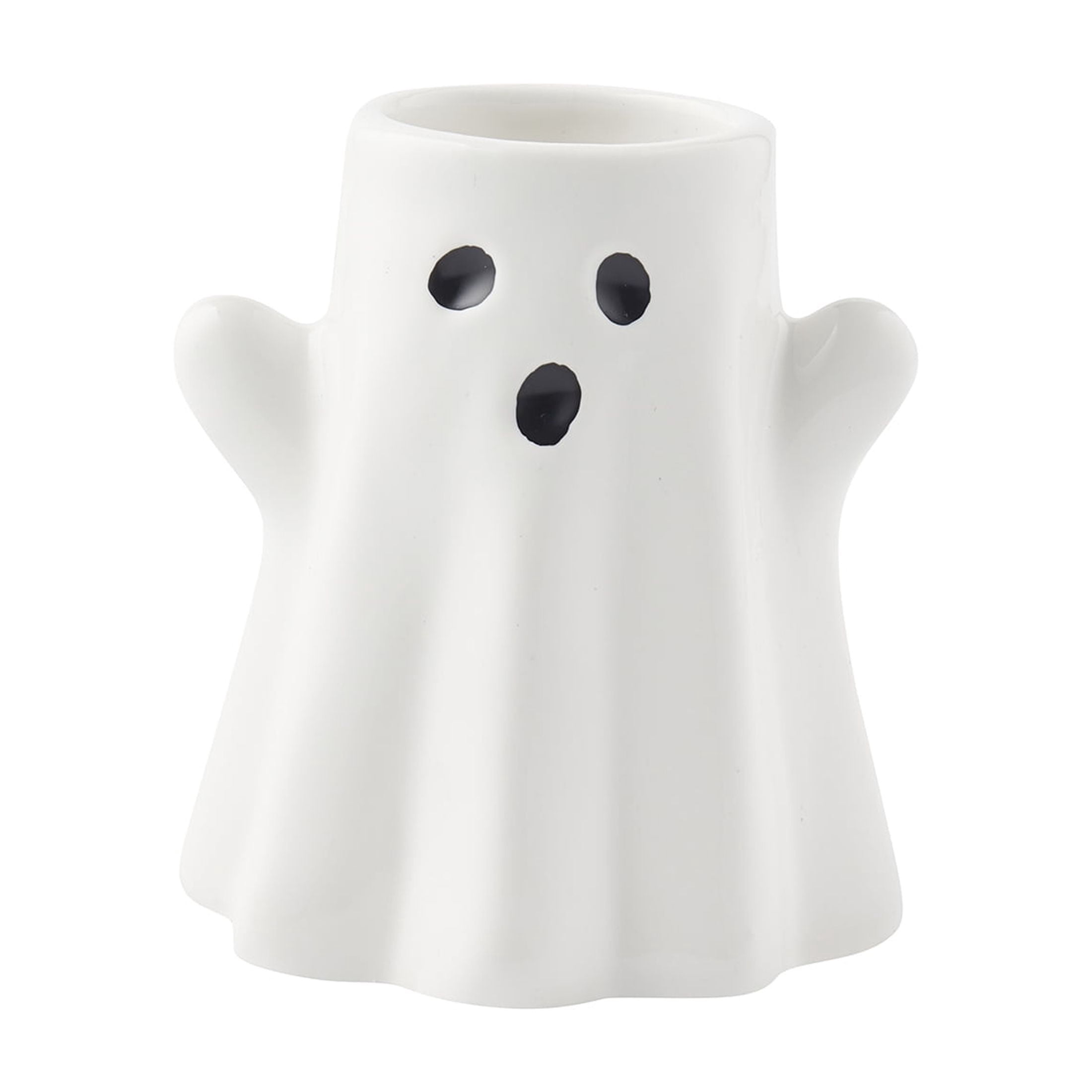 Way to Celebrate! 2-Piece Ceramic Ghost Bath Accessory Set, White