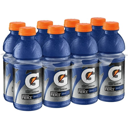 Gatorade Fierce Thirst Quencher Grape Sports Drink, 8 Ct/160 Fl Oz