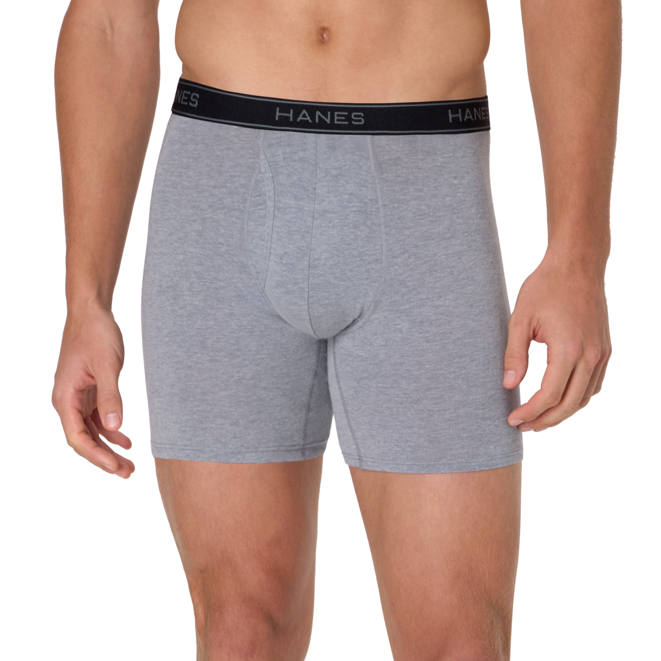 Hanes Mens Underwear Boxer Briefs, 3-Pack, Stretch Underwear for Men, Moisture-Wicking, No Ride Up