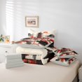 thumbnail image 6 of Homewish Red Maple Leaf 7-Piece Twin Bedding,Traditional Japanese Architecture Bedding Comforter Set,Light Gray Reversible, 6 of 8