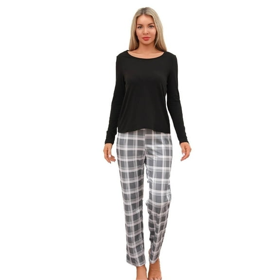 Women's Long-Sleeved Long-Pants Casual Home Set