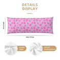 thumbnail image 3 of Fotbe Pink Donuts Funda para Almohada Corporal con Diseño, Funda de Microfibra Ultrasuave de 20x54 Pulgadas, Ropa de Cama Elegante, 3 of 7