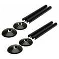 thumbnail image 1 of Wweixi Radiator Pipe Covers Hole Ring Pipe Fittings Chrome Effect Pipe Covers black, 1 of 6
